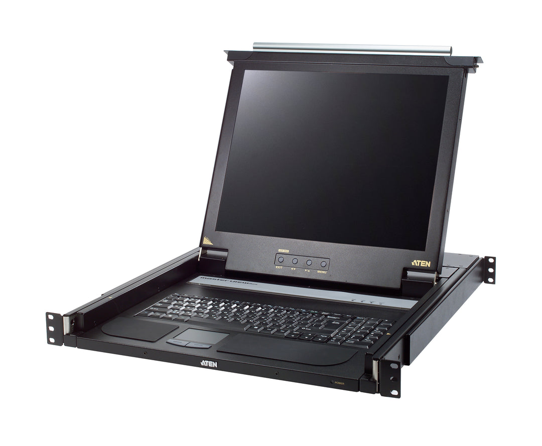 Aten Sürgülü Kasaya Sahip, KVM Switch`İ Olmayan, Türkçe Klavye, Touchpad Ve 17" LCD Ekranı Bulunan Konsol, Konsol Sayısı 1 (ATEN-CL1000MT)