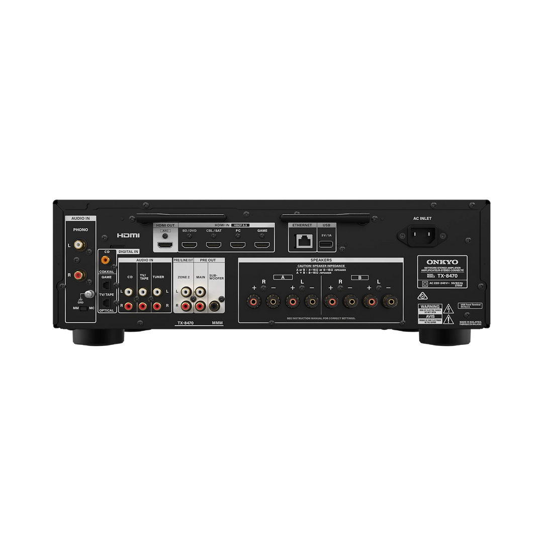 Onkyo TX-8470 Hi-Fi Network Stereo Receiver Siyah