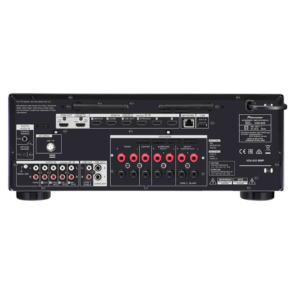 Pioneer VSX 935 80 Watt 7.2 Kanal Ev Sinema Amplifikatörü 3