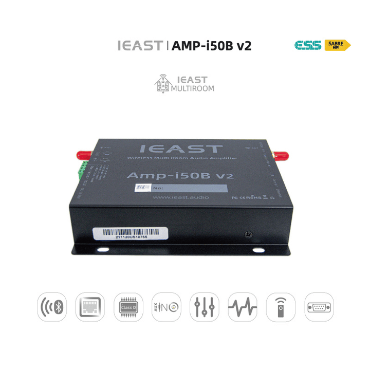 ieast AMP i50B V2 Stream Özellikli Ev/Oda Amplifikatör