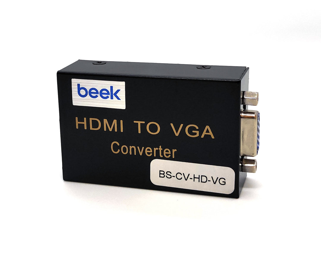 Beek HDMI Sinyalini VGA Görüntü Ve Ses Sinyaline Çevirici, 1 X HDMI 1.3 Giriş (UXGA Ve 1080I), 1 X VGA Dişi / Hoparlör (Audio) 3.5mm Yuva (BS-CV-HD-VG)