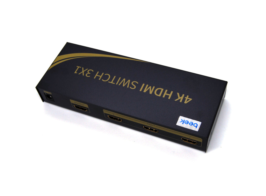 Beek 3 Port Ultra HD 4K HDMI Switch, 3 Giriş - 1 Çıkış, Uzaktan Kumandalı, 4K2K, 3D Görüntü Formatlarını Destekler, HDMI 2.0, HDCP 2.3 Uyumlu (BS-VSW-HD31UH) 2