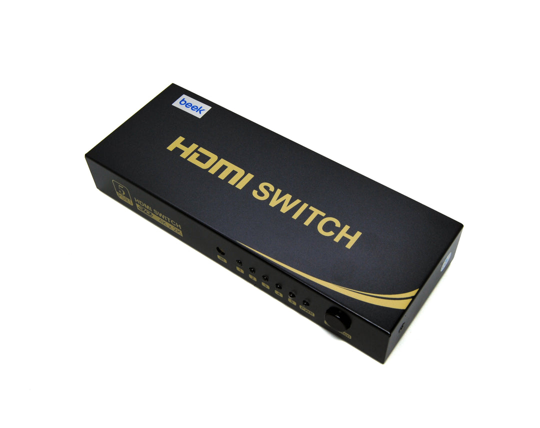 Beek 5 Port Ultra HD 4K HDMI Switch, 5 Giriş - 1 Çıkış, Uzaktan Kumandalı, 4K2K, 3D Görüntü Formatlarını Destekler, HDMI 2.0, HDCP 2.3 Uyumlu (BS-VSW-HD51UH) 4