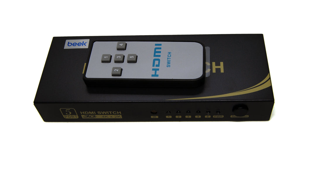 Beek 5 Port Ultra HD 4K HDMI Switch, 5 Giriş - 1 Çıkış, Uzaktan Kumandalı, 4K2K, 3D Görüntü Formatlarını Destekler, HDMI 2.0, HDCP 2.3 Uyumlu (BS-VSW-HD51UH) 8