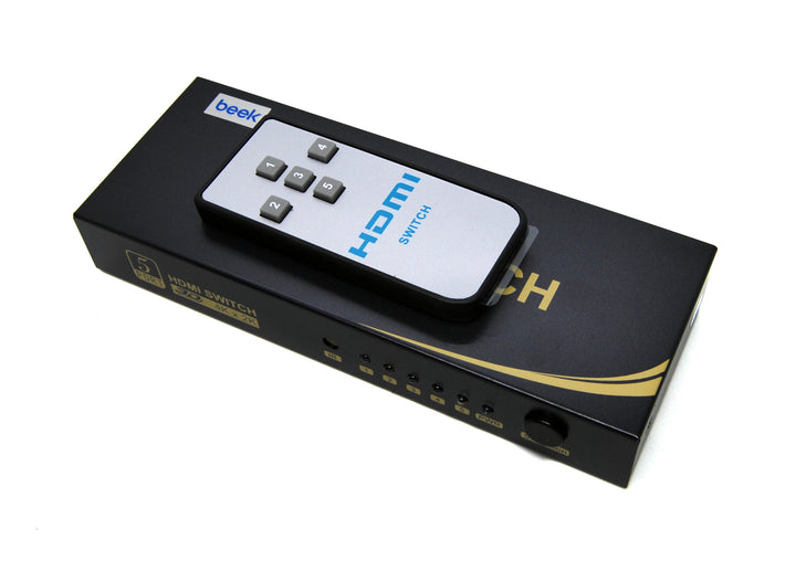 Beek 5 Port Ultra HD 4K HDMI Switch, 5 Giriş - 1 Çıkış, Uzaktan Kumandalı, 4K2K, 3D Görüntü Formatlarını Destekler, HDMI 2.0, HDCP 2.3 Uyumlu (BS-VSW-HD51UH) 9