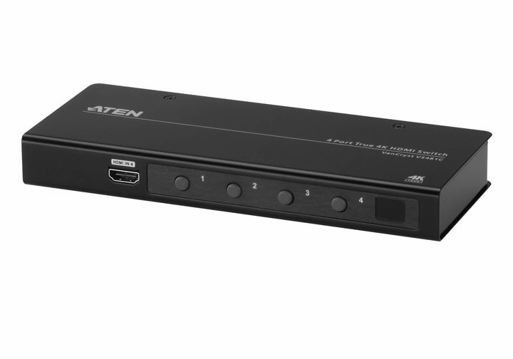 Aten 4-Port True 4K (4K X 2K) HDMI Switch, Uzaktan Kumanda Ürünle Birlikte Gelmektedir (ATEN-VS481C)