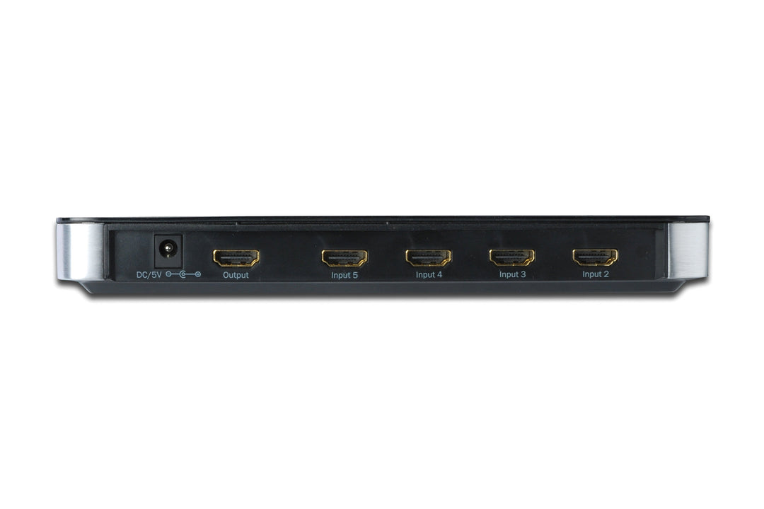 Digitus 5 Port HDMI Switch, 4 Giriş (HDMI Arayüzlü Kaynak Cihaz), 1 Çıkış (HDMI Arayüzlü Görüntü Aygıtı), 1 PC Bağlantısı (USB) (DS-45310)