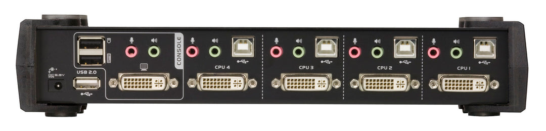 Aten 4 Port USB DVI Dual Link KVMP™(Keyboard/Video Monitor/Mouse) Periferi (Çevre Cihazlarla (USB) Bağlantı Kurabilir) Switch, 3D Desteği (ATEN-CS1784A) 2