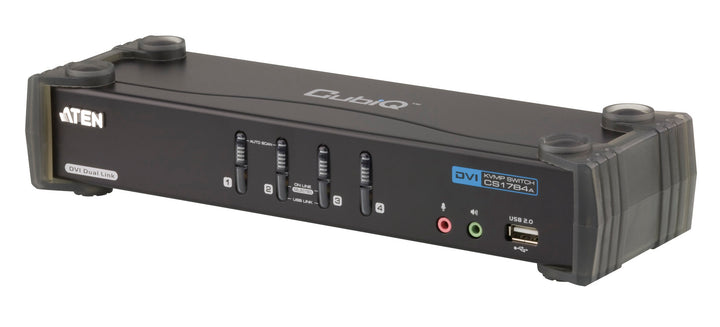 Aten 4 Port USB DVI Dual Link KVMP™(Keyboard/Video Monitor/Mouse) Periferi (Çevre Cihazlarla (USB) Bağlantı Kurabilir) Switch, 3D Desteği (ATEN-CS1784A) 3