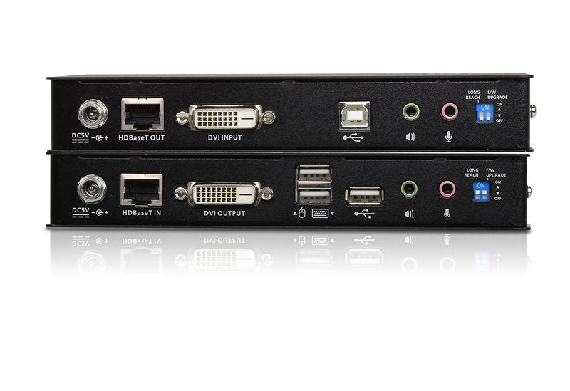 Aten USB DVI HDBaseT™ 2.0 KVM Mesafe Uzatma Cihazı (1920 X 1200@100 M) (ATEN-CE620) 2