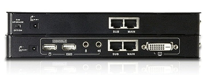 Aten DVI Cat 5 KVM (Keyboard/Video Monitor/Mouse) Mesafe Uzatma Cihazı, Ses (Hoparlör Ve Mikrofon) Bağlantı Desteği, 60 Metre, USB Konsol, ESD Ve Gerilimdeki Ani Yükselmelere Karşı Korumalı (ATEN-CE600) 2