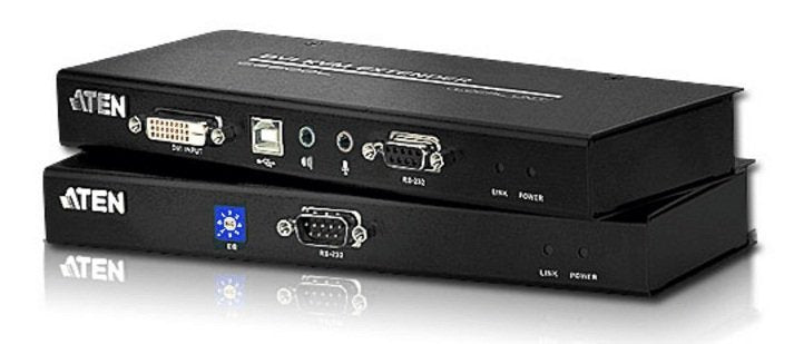 Aten DVI Cat 5 KVM (Keyboard/Video Monitor/Mouse) Mesafe Uzatma Cihazı, Ses (Hoparlör Ve Mikrofon) Bağlantı Desteği, 60 Metre, USB Konsol, ESD Ve Gerilimdeki Ani Yükselmelere Karşı Korumalı (ATEN-CE600) 3