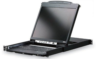 Aten Çift Sürgülü Kasaya Sahip, KVM Switch’İ Olmayan, Türkçe Klavye, Touchpad Ve 19&quot; LCD Ekranı Bulunan PS/2-USB Konsol, Konsol Sayısı 2 (İlave Konsol Portu Sayesinde 2 Lokal Kullanıcı Çalışabilir.) (ATEN-CL5800NT)