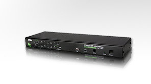 Aten 16 Port PS/2-USB KVMP™(Keyboard/Video Monitor/Mouse) Periferi (Çevre Cihazlarla (USB) Bağlantı Kurabilir) Switch, 1 Portlu USB (1.1) Hub, OSD Fonksiyonlu, Kabin Tipi, KVM Bağlantı Kablosu İlave Olarak Temin Edilmelidir (ATEN-CS1716A)