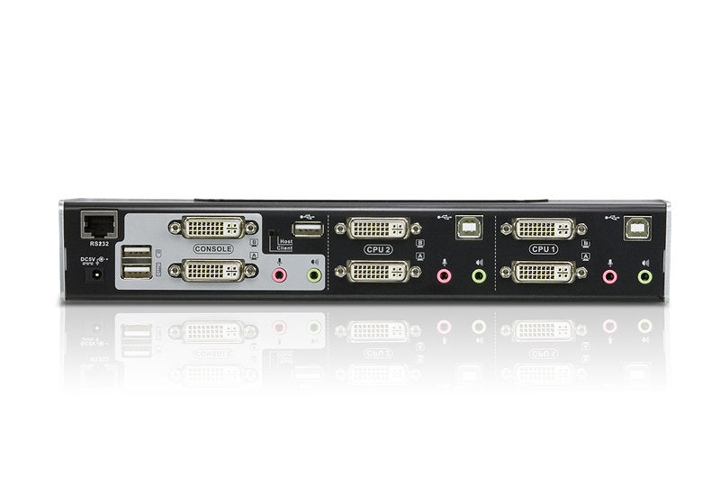 Aten 2 Port USB 2.0 DVI Dual View KVMP™ Switch, 2560 X 1600, KVM Bağlantı Kablosu Ürün Beraberinde Gelmektedir (ATEN-CS1642A) 2