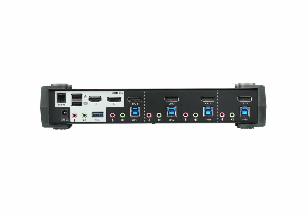 Aten 4-Port USB 3.0 4K DisplayPort MST KVMP™(Keyboard/Video Monitor/Mouse) Periferi (Çevre Cihazlarla (USB) Bağlantı Kurabilir) Switch, DisplayPort 1.2 Uyumlu, USB 3.0 (USB 3.1 Gen 1) Hub Özelliğine Sahip (Kablolar Dahil) (ATEN-CS1924M) 2