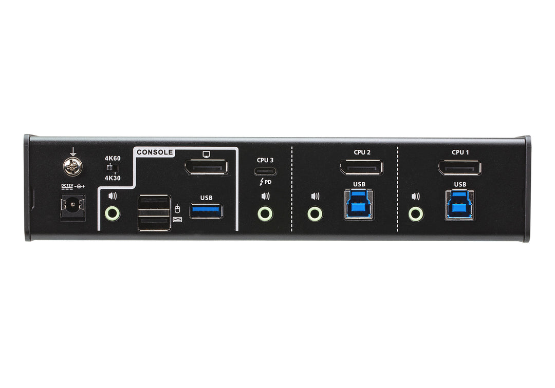 Aten 3-Port USB-C DisplayPort Hibrit KVMP™ Switch (ATEN-CS1953) 2