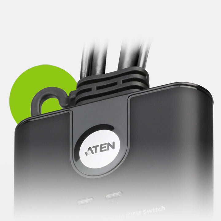 Aten 2 Port USB FHD HDMI KVMP™(Keyboard/Video Monitor/Mouse) Periferi (Çevre Cihazlarla (USB) Bağlantı Kurabilir) Switch, KVM Bağlantı Kablosu Ürüne Gömülüdür, Remote Port Selector İle Birlikte (ATEN-CS22HF) 10