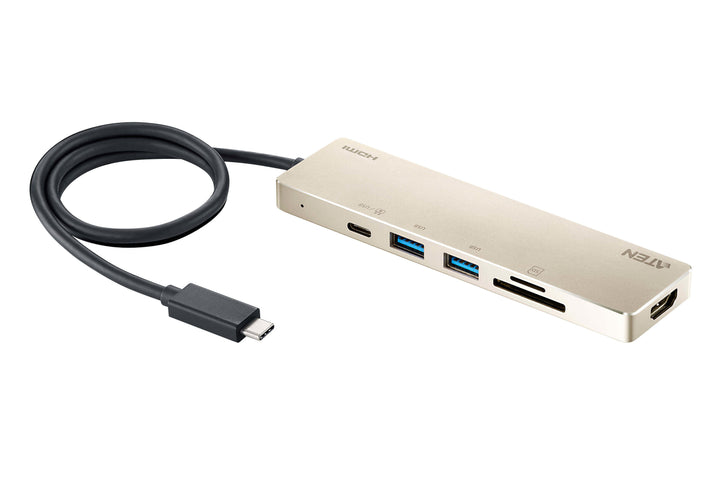 Aten USB-C Multiport Mini Dock With Power Pass-Through (ATEN-UH3239)