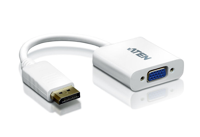 Aten DisplayPort (DP) VGA Adaptörü, DP Erkek - 1 X HDB-15 Dişi (Mavi Renk), 1920x 1200 (PC) @60Hz 1080p (HDTV), Kablolu, 0.20 Metre, MAC, PC Uyumlu, Yazılım Gerektirmez (ATEN-VC925) 2