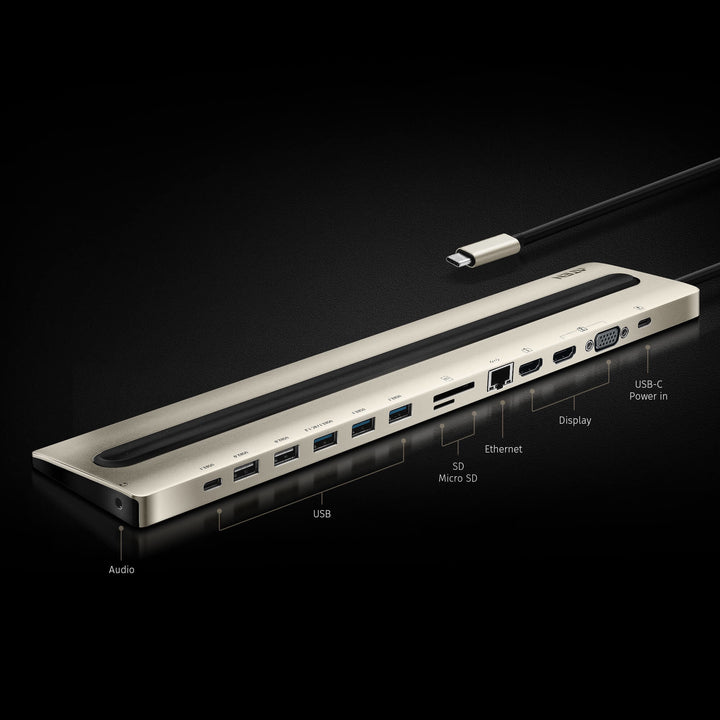 Aten USB-C Multiport Dock With Power Pass-Through (ATEN-UH3237) 3