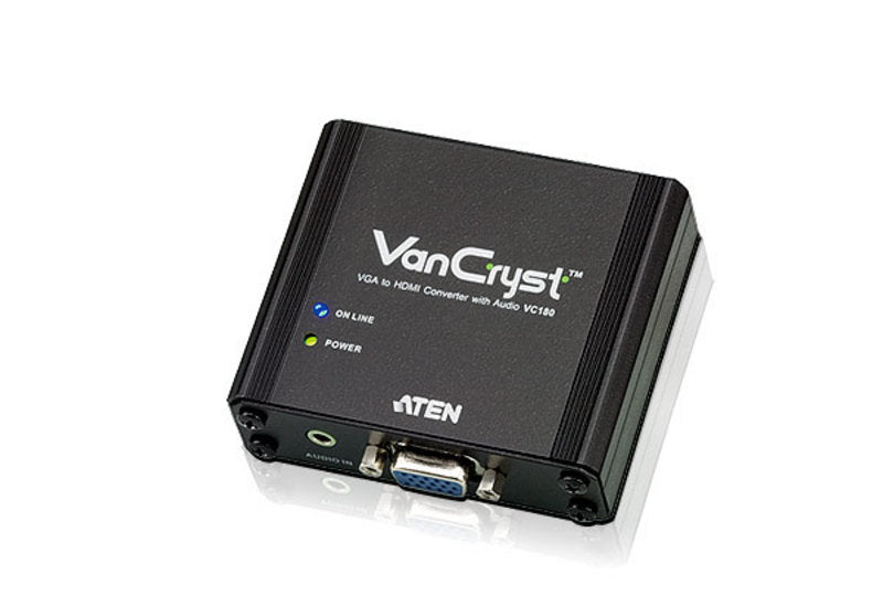 Aten VGA/Ses HDMI Sinyal Çeviricisi (VGA To HDMI Converter With Audio) (ATEN-VC180)