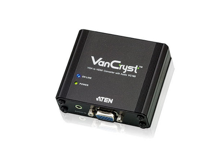Aten VGA/Ses HDMI Sinyal Çeviricisi (VGA To HDMI Converter With Audio) (ATEN-VC180)