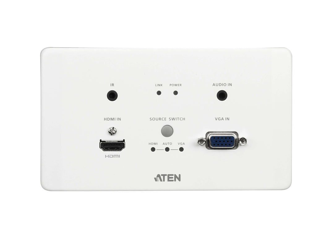 Aten HDMI &amp; VGA HDBaseT Transmitter With EU Wall Plate / PoH (4K@100m) (HDBaseT Class A) (PoH PD) (ATEN-VE2812AEUT) 6