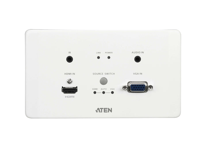 Aten HDMI &amp; VGA HDBaseT Transmitter With EU Wall Plate / PoH (4K@100m) (HDBaseT Class A) (PoH PD) (ATEN-VE2812AEUT) 6