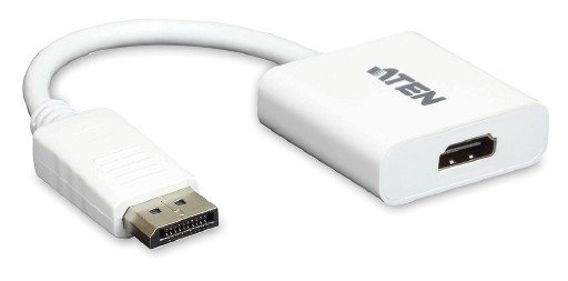 Aten DisplayPort (DP) HDMI Adaptörü, DP Erkek - HDMI A Dişi, DP1.1a Uyumlu, 1920x 1080 @60Hz, Kablolu, 0.20 Metre (ATEN-VC985)