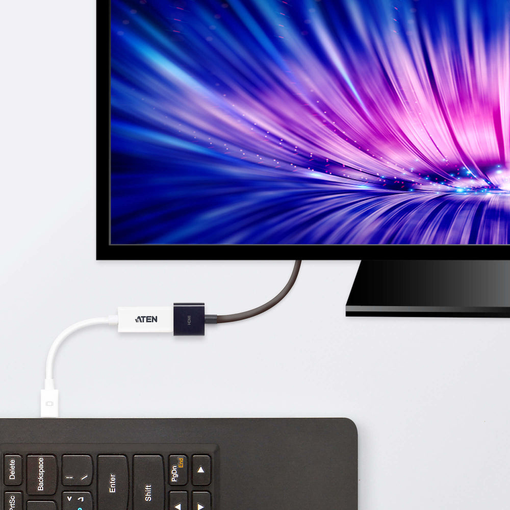 Aten Mini DisplayPort (Mini DP) HDMI Adaptörü, Mini DisplayPort Erkek HDMI A Dişi (ATEN-VC980) 2