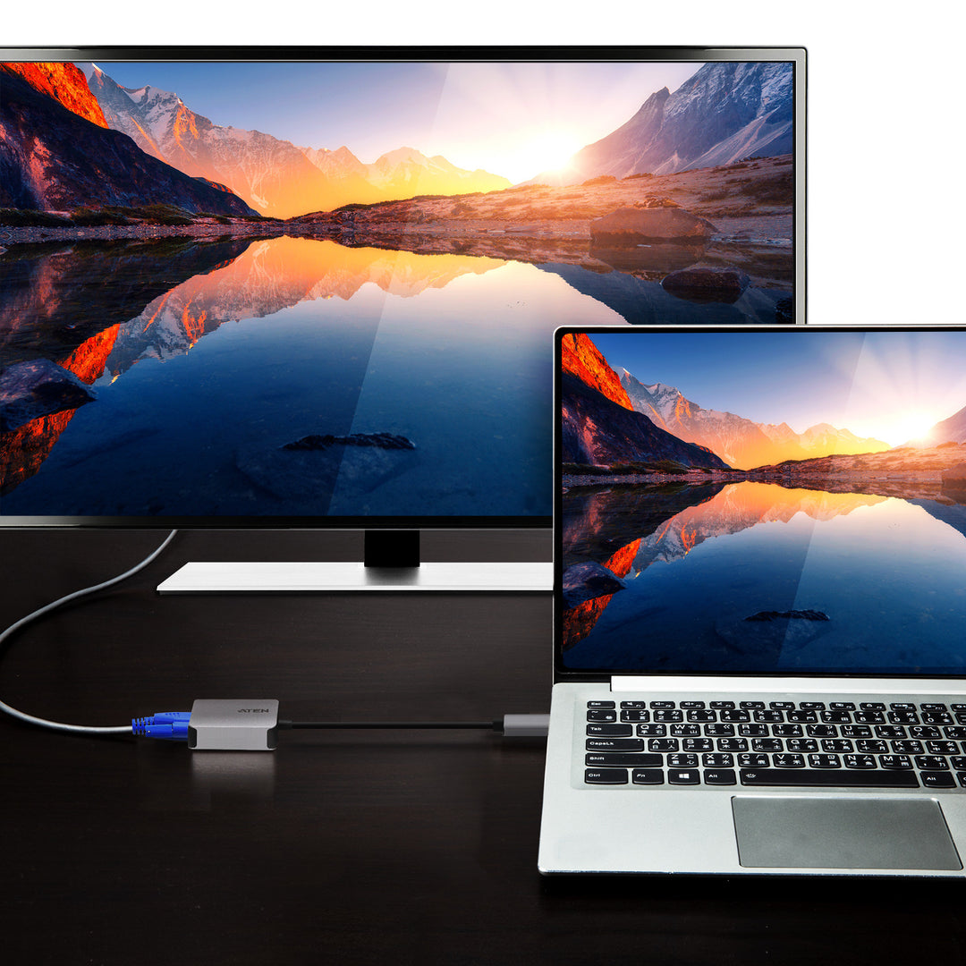 Aten USB Tip C (USB 3.1) VGA Adaptörü (ATEN-UC3002A) 3