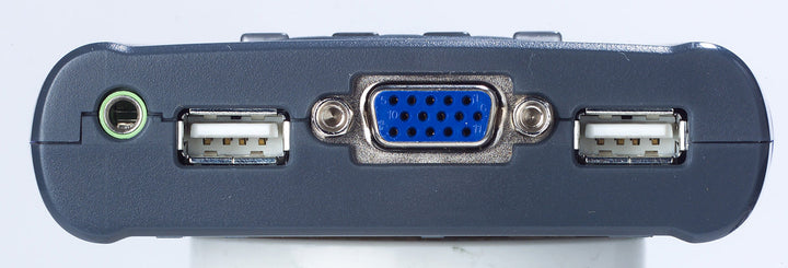 Aten 4 Portlu USB VGA KVM (Keyboard/Video Monitor/Mouse) Switch, Hoparlör Bağlantısı Mevcut, Masaüstü Tip, KVM Bağlantı Kablosu Ürüne Gömülüdür (ATEN-CS64US) 2