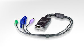 Aten PS/2 KVM Adaptörü (CPU Modül), Maksimum Mesafe 40 Metre (ATEN-KA9520)