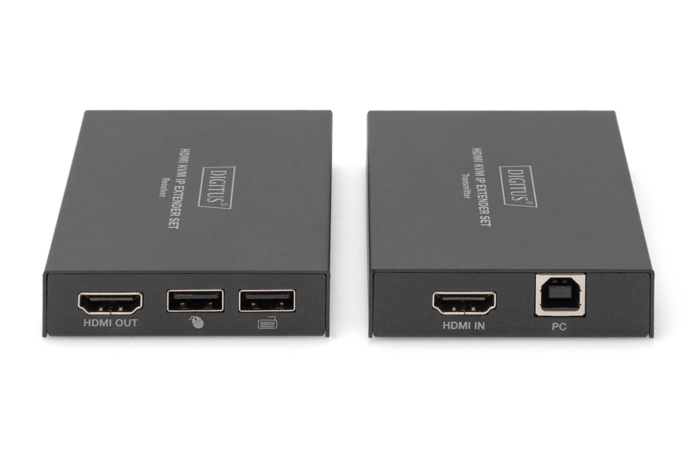 Digitus IP HDMI KVM (Keyboard/Video Monitor/Mouse) Sinyal Uzatma Cihazı, Alıcı (Receiver) Ve Verici (Transmitter) Birim Dahil, 150 Metre, USB Konsol, ESD Korumalı, Maksimum Çözünürlük 1080p (DS-55507) 2