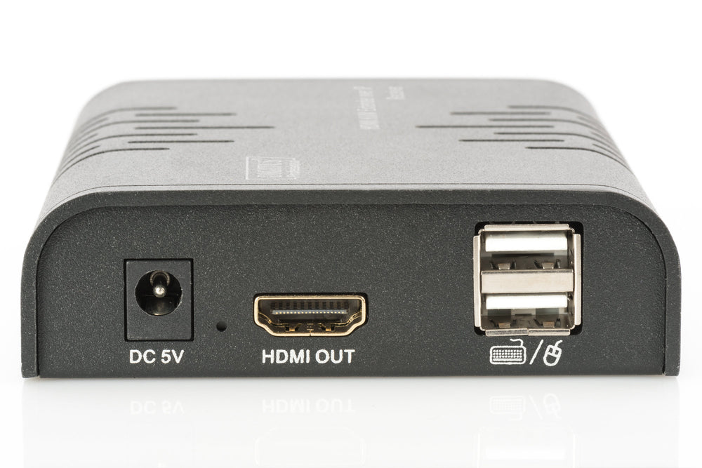 Digitus IP HDMI KVM (Keyboard/Video Monitor/Mouse) Sinyal Uzatma Cihazı, Alıcı (Receiver) Ve Verici (Transmitter) Birim Dahil, 120 Metre, USB Konsol, Maksimum Çözünürlük 1080p (DS-55202) 2