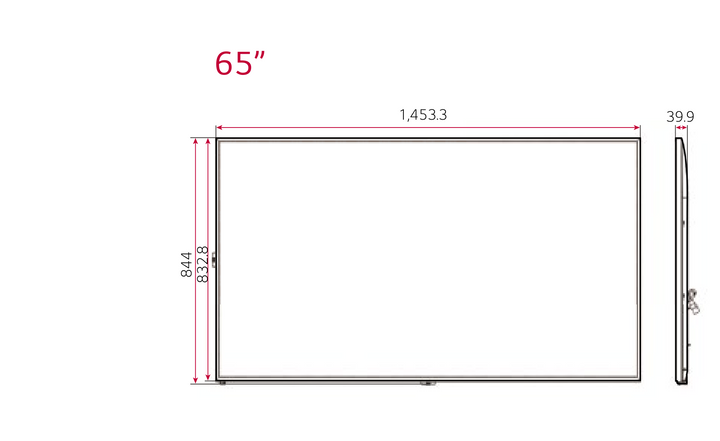 LG 65UH5J-H 65 Inch 4K UHD 7/24 500 Nit Endüstriyel Signage Monitör