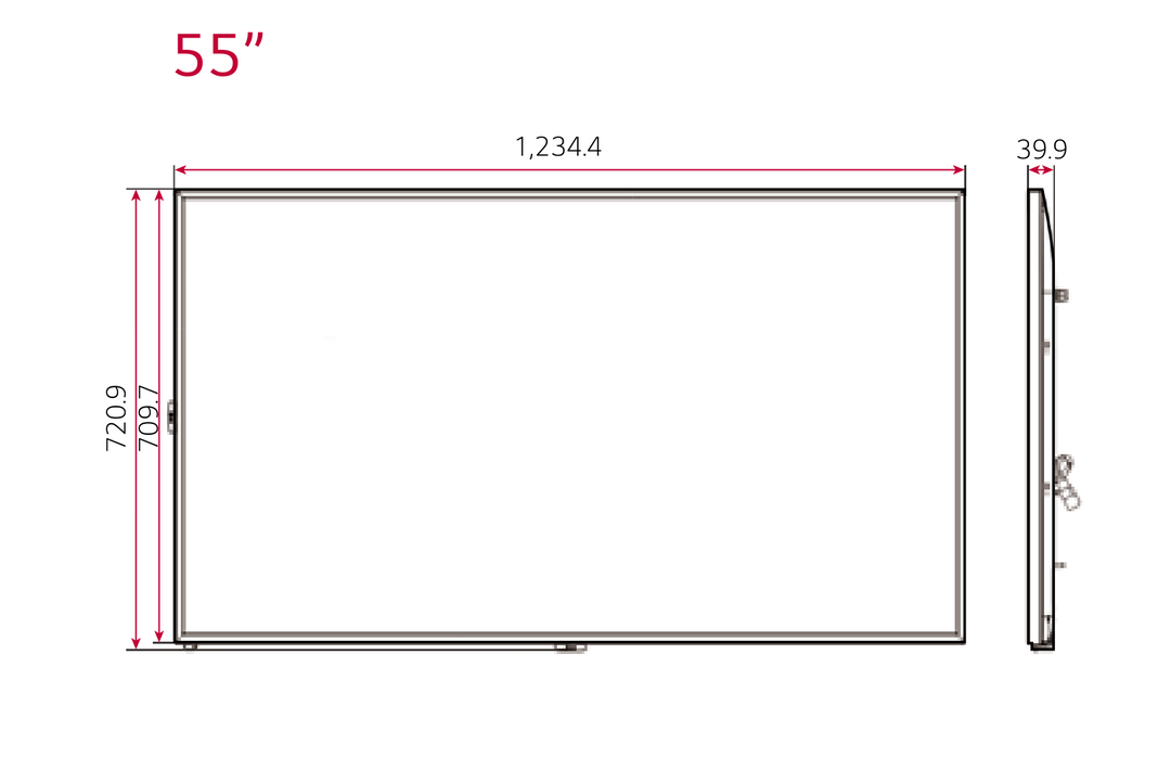 LG 55UH5J-H 55 Inch 4K UHD 7/24 500 Nit Endüstriyel Signage Monitör